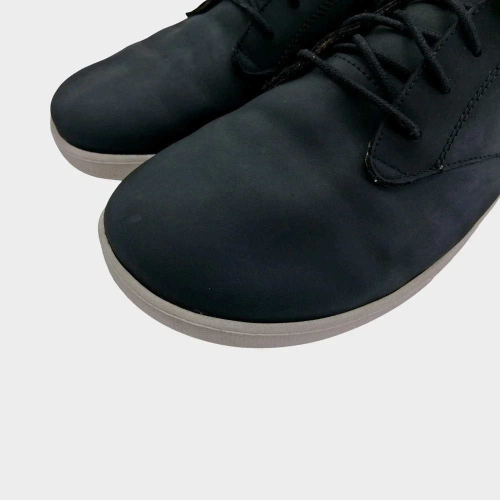 Xero Glenn Shoes Mens Size 12 Black Leather Casual Barefoot Sneakers Comfort